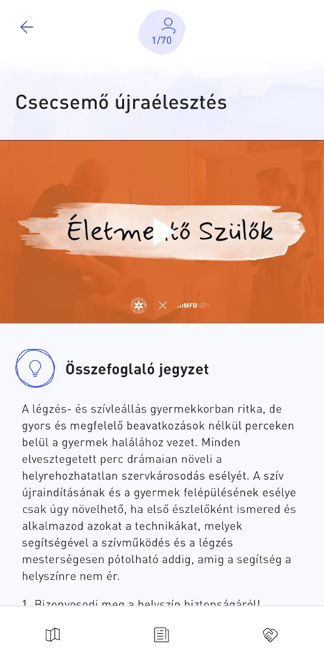 Képernyőfotó az applikációból